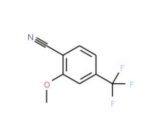 2-Methoxy-4-(trifluoromethyl)benzonitrile (CAS 132927-08-3) - chemical structure image