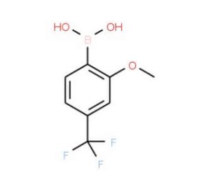 2-Methoxy-4-(trifluoromethyl)phenylboronic acid (CAS 312936-89-3) - chemical structure image