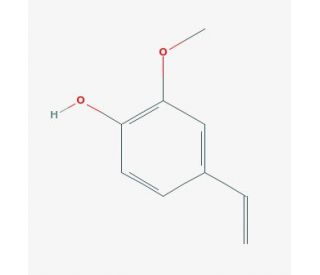 2-Methoxy-4-vinylphenol (CAS 7786-61-0) - chemical structure image
