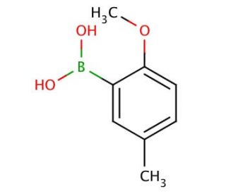 2-Methoxy-5-methylphenylboronic acid (CAS 127972-00-3) - chemical structure image