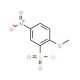 2-methoxy-5-nitrobenzenesulfonyl chloride (CAS 81118-92-5) - chemical structure image