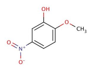 2-Methoxy-5-nitrophenol (CAS 636-93-1) - chemical structure image