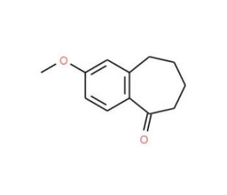 2-Methoxy-6,7,8,9-tetrahydro-benzocyclohepten-5-one (CAS 6500-65-8) - chemical structure image