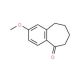 2-Methoxy-6,7,8,9-tetrahydro-benzocyclohepten-5-one (CAS 6500-65-8) - chemical structure image