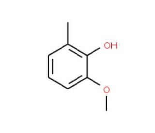 2-Methoxy-6-methylphenol (CAS 2896-67-5) - chemical structure image