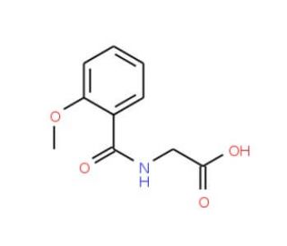 (2-Methoxy-benzoylamino)-acetic acid (CAS 13443-58-8) - chemical structure image