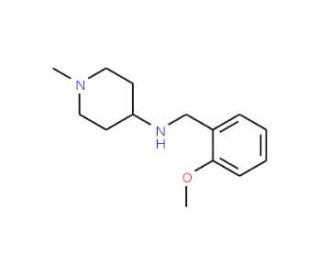 (2-Methoxy-benzyl)-(1-methyl-piperidin-4-yl)-amine - chemical structure image