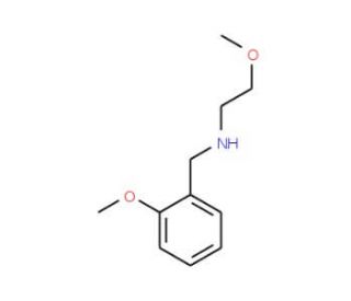(2-Methoxy-benzyl)-(2-methoxy-ethyl)-amine (CAS 827328-30-3) - chemical structure image