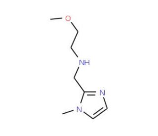 (2-Methoxy-ethyl)-(1-methyl-1H-imidazol-2-ylmethyl)-amine - chemical structure image