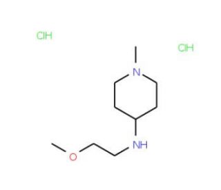 (2-Methoxy-ethyl)-(1-methyl-piperidin-4-yl)-amine dihydrochloride - chemical structure image