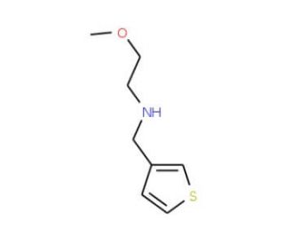 (2-Methoxy-ethyl)-thiophen-3-ylmethyl-amine (CAS 883545-46-8) - chemical structure image