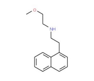 2-Methoxy-N-[2-(1-naphthyl)ethyl]-1-ethanamine - chemical structure image