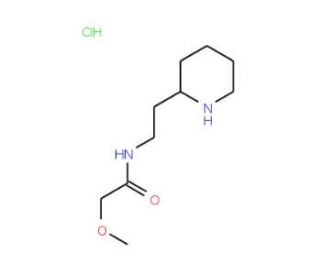 2-Methoxy-N-(2-piperidin-2-yl-ethyl)-acetamide hydrochloride - chemical structure image
