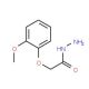 (2-Methoxy-phenoxy)-acetic acid hydrazide (CAS 107967-88-4) - chemical structure image