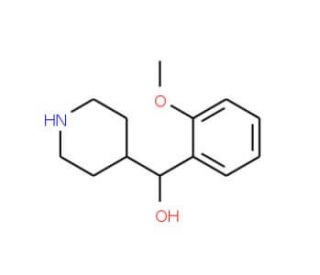 (2-Methoxy-phenyl)-piperidin-4-yl-methanol (CAS 1082554-80-0) - chemical structure image