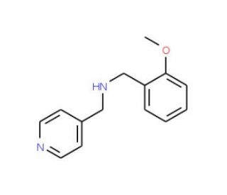 (2-Methoxybenzyl)(pyridin-4-ylmethyl)amine (CAS 355816-59-0) - chemical structure image