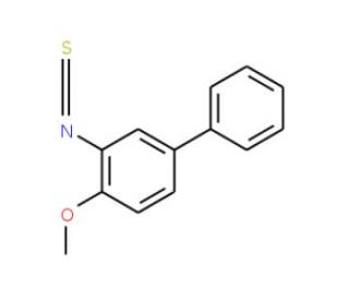 2-Methoxybiphenyl 3-isothiocyanate (CAS 206761-68-4) - chemical structure image