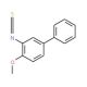 2-Methoxybiphenyl 3-isothiocyanate (CAS 206761-68-4) - chemical structure image