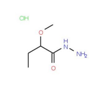 2-Methoxybutanohydrazide hydrochloride - chemical structure image