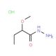 2-Methoxybutanohydrazide hydrochloride - chemical structure image