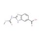 2-Methoxycarbonylamino-3H-benzimidazole-5-carboxylic acid (CAS 65003-40-9) - chemical structure image