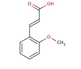 2-Methoxycinnamic acid (CAS 6099-03-2) - chemical structure image