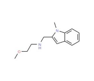 (2-Methoxyethyl)[(1-methyl-1H-indol-2-yl)-methyl]amine - chemical structure image