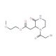 2-Methoxyethyl 2-[1-(2-bromoacetyl)-3-oxo-2-piperazinyl]acetate - chemical structure image