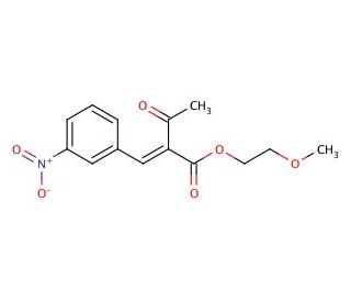 2-Methoxyethyl 2-(3-Nitrobenzylidene)acetoacetate - chemical structure image