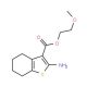 2-Methoxyethyl 2-amino-4,5,6,7-tetrahydro-1-benzothiophene-3-carboxylate - chemical structure image