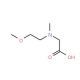 [(2-Methoxyethyl)(methyl)amino]acetic acid - chemical structure image