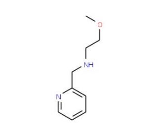 (2-methoxyethyl)(pyridin-2-ylmethyl)amine (CAS 62402-19-1) - chemical structure image