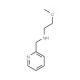 (2-methoxyethyl)(pyridin-2-ylmethyl)amine (CAS 62402-19-1) - chemical structure image