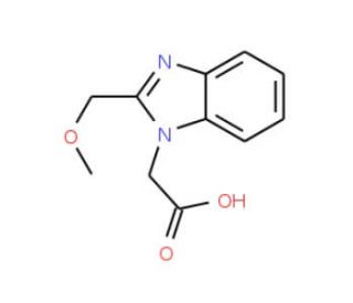 (2-Methoxymethyl-benzoimidazol-1-yl)-acetic acid - chemical structure image