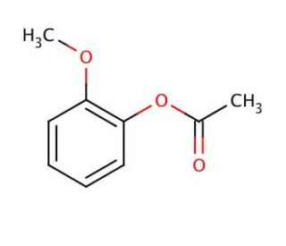 2-Methoxyphenyl acetate (CAS 613-70-7) - chemical structure image
