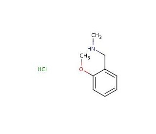 [(2-methoxyphenyl)methyl](methyl)amine hydrochloride (CAS 6851-80-5 (non-salt)) - chemical structure image