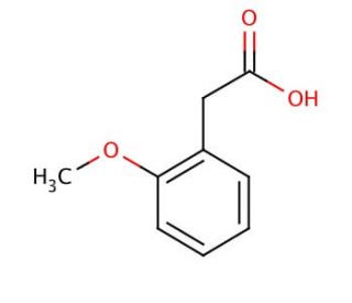 2-Methoxyphenylacetic acid (CAS 93-25-4) - chemical structure image