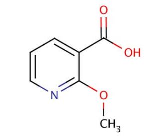 2-Methoxypyridine-3-carboxylic acid (CAS 16498-81-0) - chemical structure image