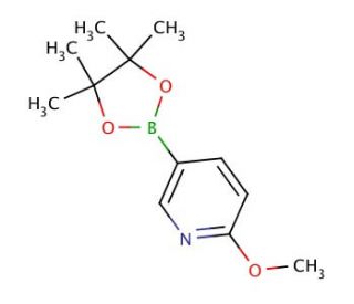 2-Methoxypyridine-5-boronic acid pinacol ester (CAS 445264-61-9) - chemical structure image