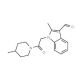 2-Methyl-1-[2-(4-methyl-piperidin-1-yl)-2-oxo-ethyl]-1H-indole-3-carbaldehyde (CAS 433955-84-1) - chemical structure image