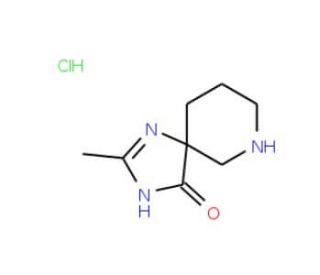 2-Methyl-1,3,7-triazospiro[4.5]dec-1-en-4-one hydrochloride - chemical structure image