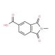 2-methyl-1,3-dioxoisoindoline-5-carboxylic acid (CAS 42710-39-4) - chemical structure image