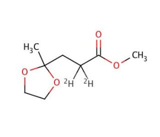 2-Methyl-1,3-dioxolane-2-propanoic Acid Methyl Ester-d2 - chemical structure image