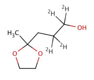 2-Methyl-1,3-dioxolane-2-propanol-d4 - chemical structure image
