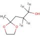 2-Methyl-1,3-dioxolane-2-propanol-d4 - chemical structure image