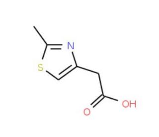 (2-Methyl-1,3-thiazol-4-yl)acetic acid (CAS 13797-62-1) - chemical structure image