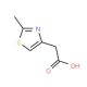 (2-Methyl-1,3-thiazol-4-yl)acetic acid (CAS 13797-62-1) - chemical structure image