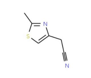 (2-methyl-1,3-thiazol-4-yl)acetonitrile (CAS 13458-33-8) - chemical structure image