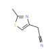 (2-methyl-1,3-thiazol-4-yl)acetonitrile (CAS 13458-33-8) - chemical structure image
