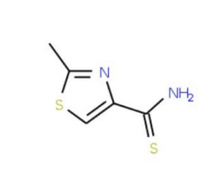 2-Methyl-1,3-thiazole-4-carbothioamide (CAS 174223-29-1) - chemical structure image